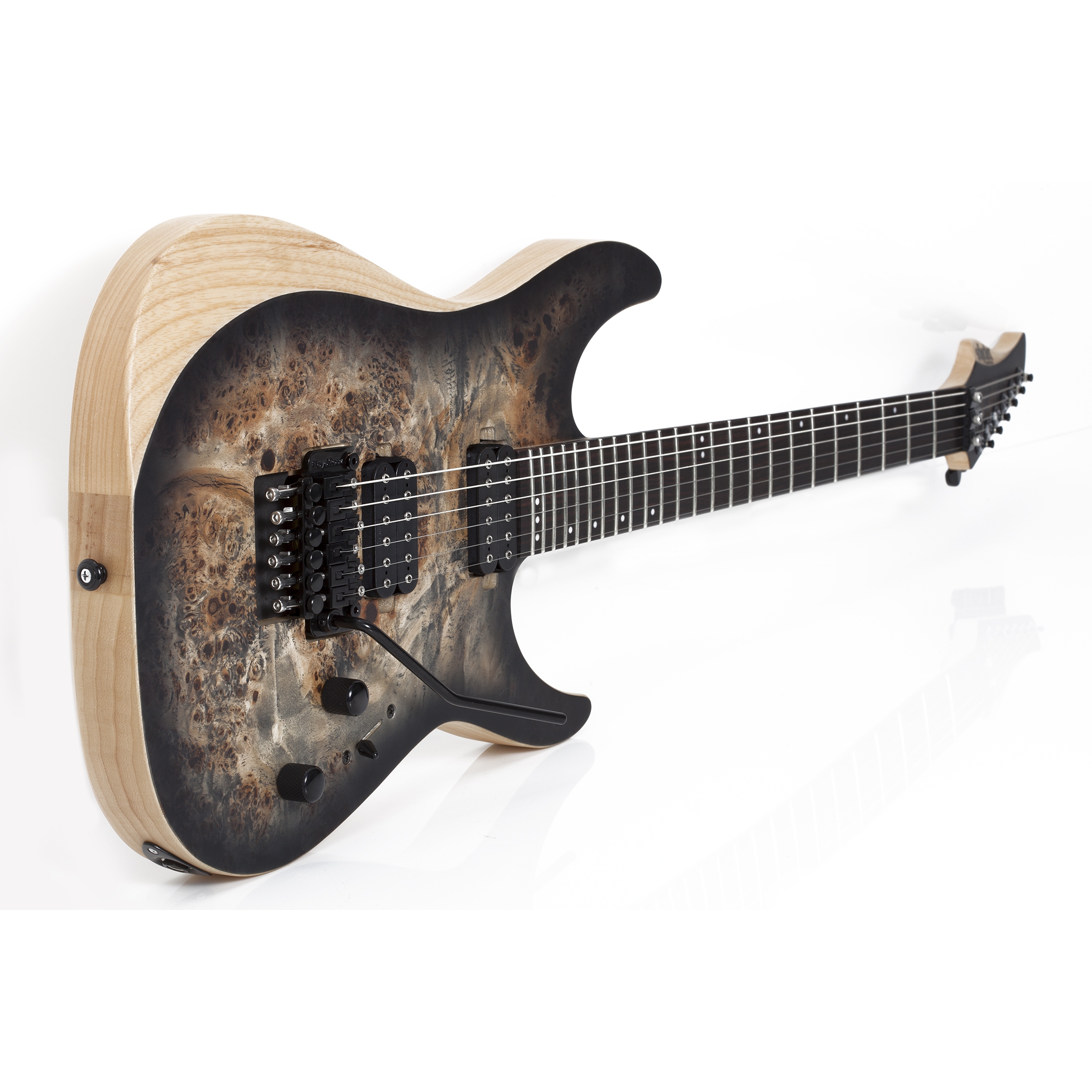 Schecter Reaper-6 FR Elektro Gitar (Satin Charcoal Burst) 3