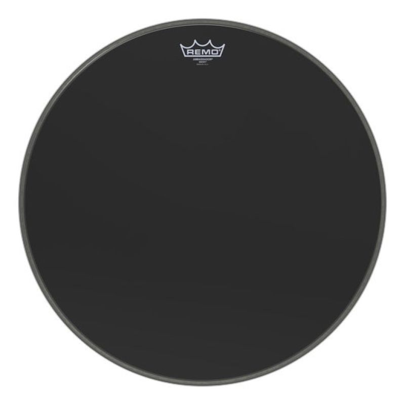REMO ES-1022-00 22 inç AMBASSADOR® EBONY Bas Davul Derisi 3