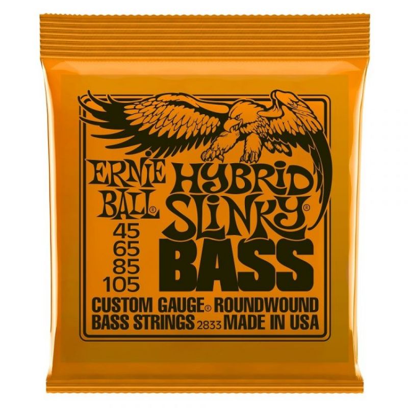 Ernie Ball P02833 Hybrid Slinky Nickel 45-105 (4 Telli) Bas Gitar Teli 1