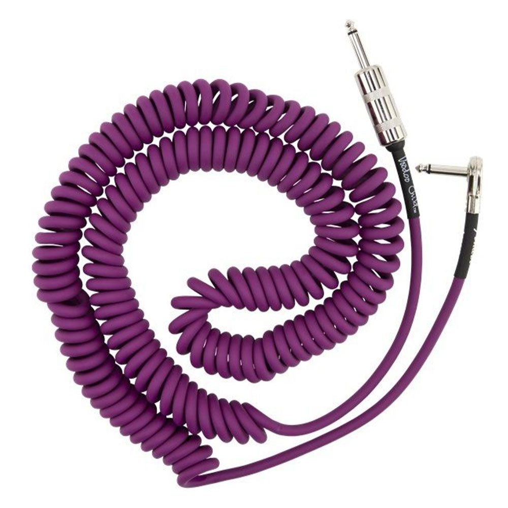 Fender Hendrix Voodoo Child Coil Düz/L Uçlu 9m Purple Enstrüman Kablosu 2