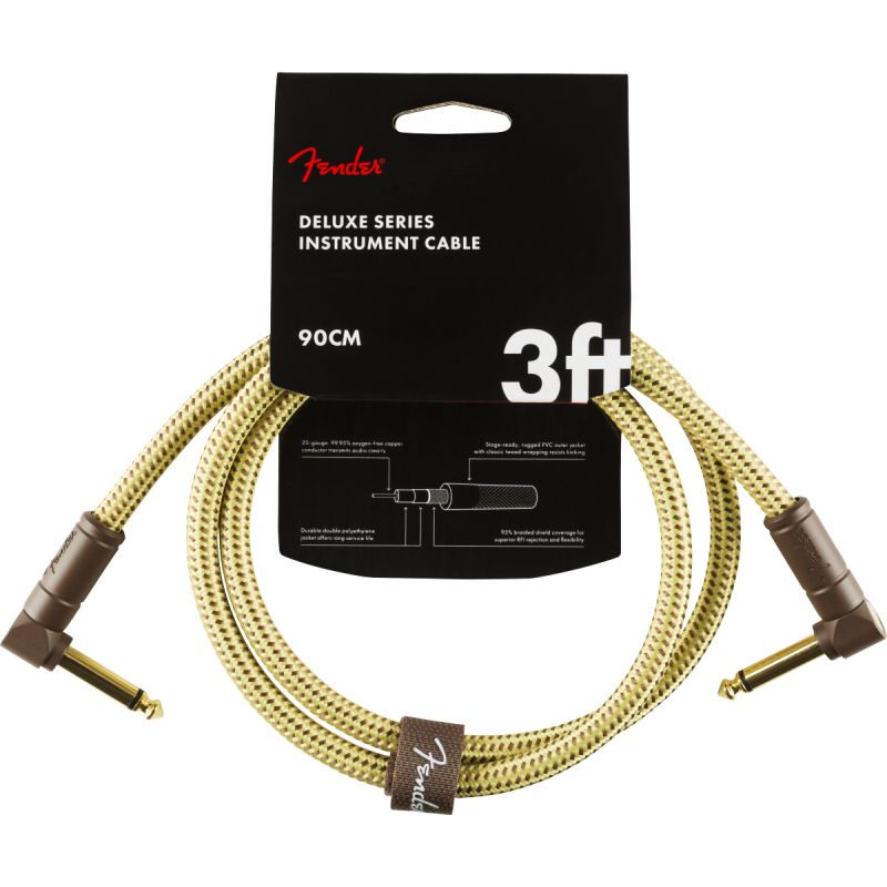 Fender Deluxe L/L Uçlu 90cm Tweed Patch Kablosu 1