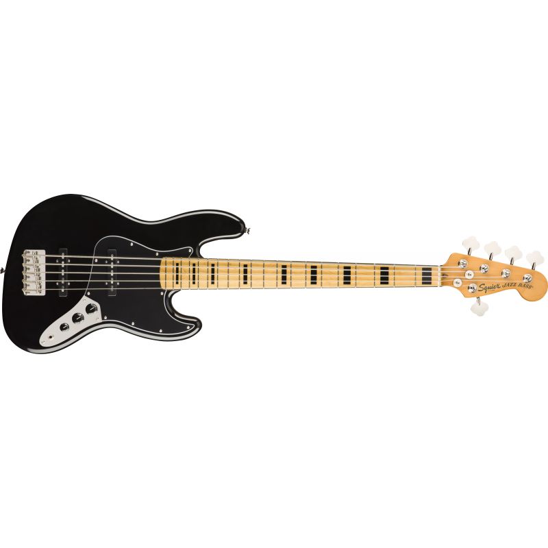 Squier Classic Vibe 70s Jazz Bass V Akçaağaç Klavye Black 5 Telli Bas Gitar 1