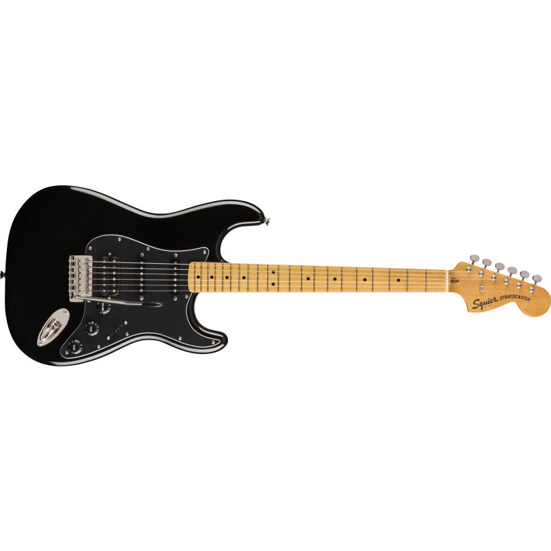 Squier Classic Vibe 70s Stratocaster HSS Akçaağaç Klavye Black Elektro Gitar 1