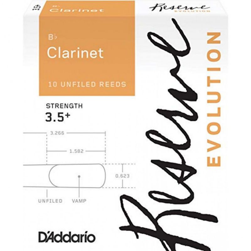 D\'Addario Woodwinds Reserve Evolution DCE10355 Sib Klarnet Kamışı No:3.5+ 1