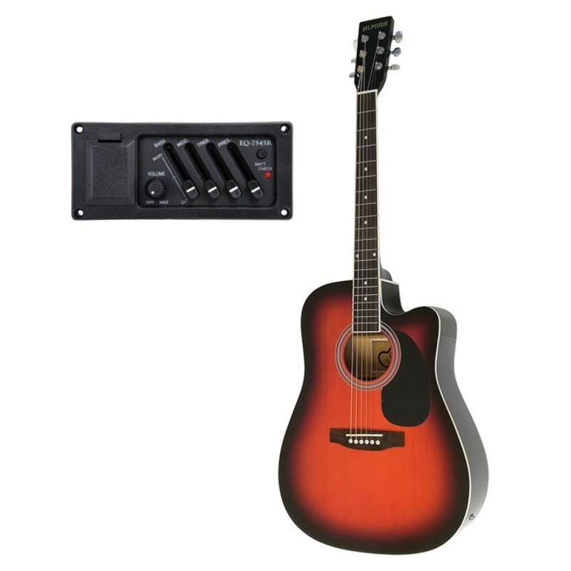 Almira F650N-SBC Sunburst Elektro Akustik Gitar 1