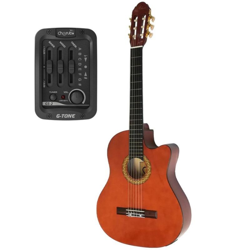 Almira MG917CE-WA Naturel Elektro Klasik Gitar 1