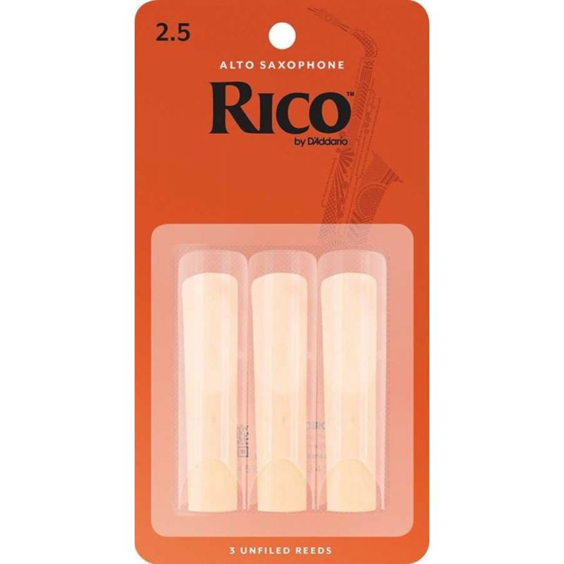 D\'Addario Woodwinds Rico RJA0325 Alto Saksafon Kamışı (3 lü) No:2.5 1