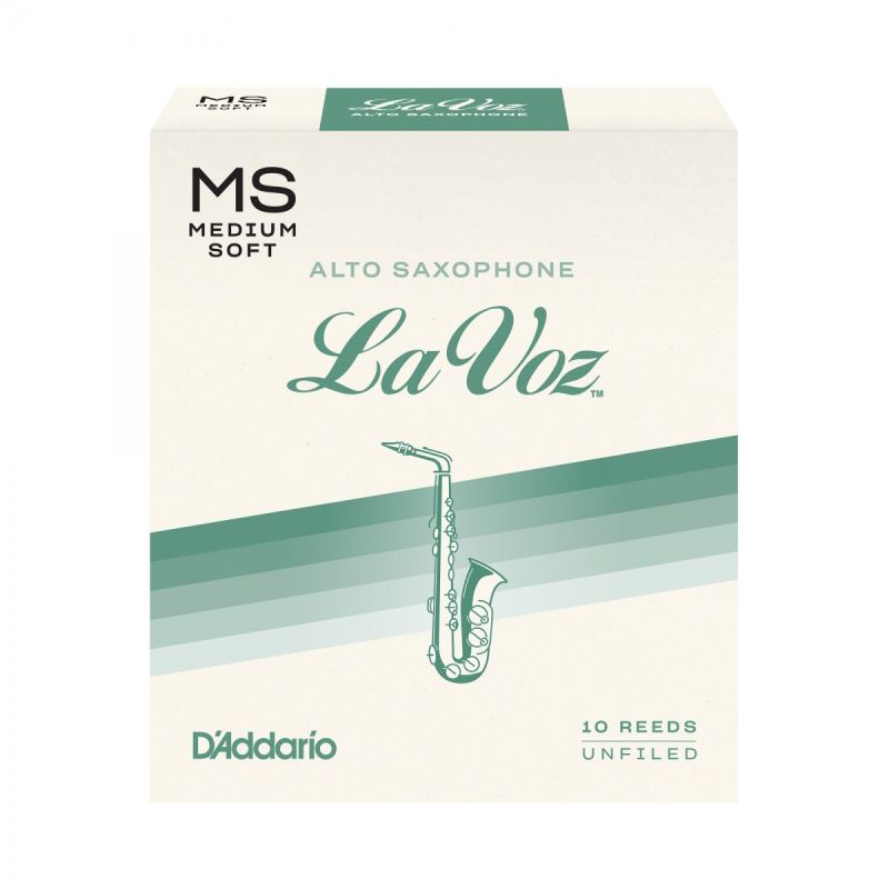 D\'Addario Woodwinds La Voz RJC10MS Alto Saksafon Kamışı Medium Soft 2