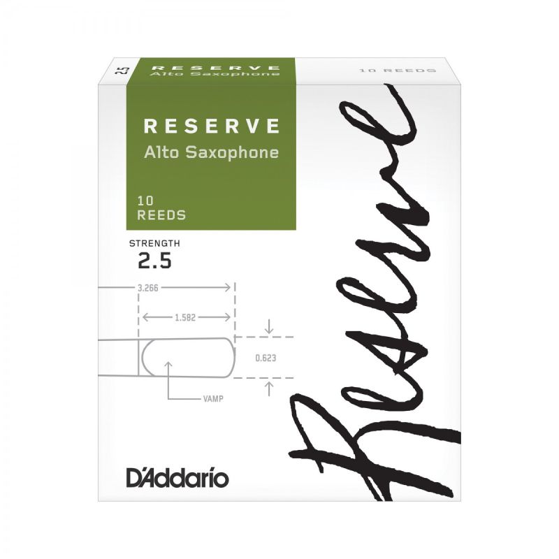 D\'Addario Woodwinds Reserve DJR1025 Alto Saksafon Kamışı No:2.5 2