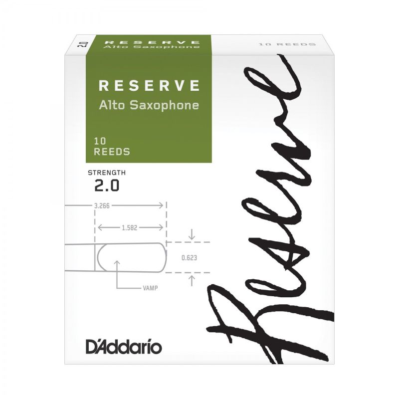 D\'Addario Woodwinds Reserve DJR1020 Alto Saksafon Kamışı No:2 2