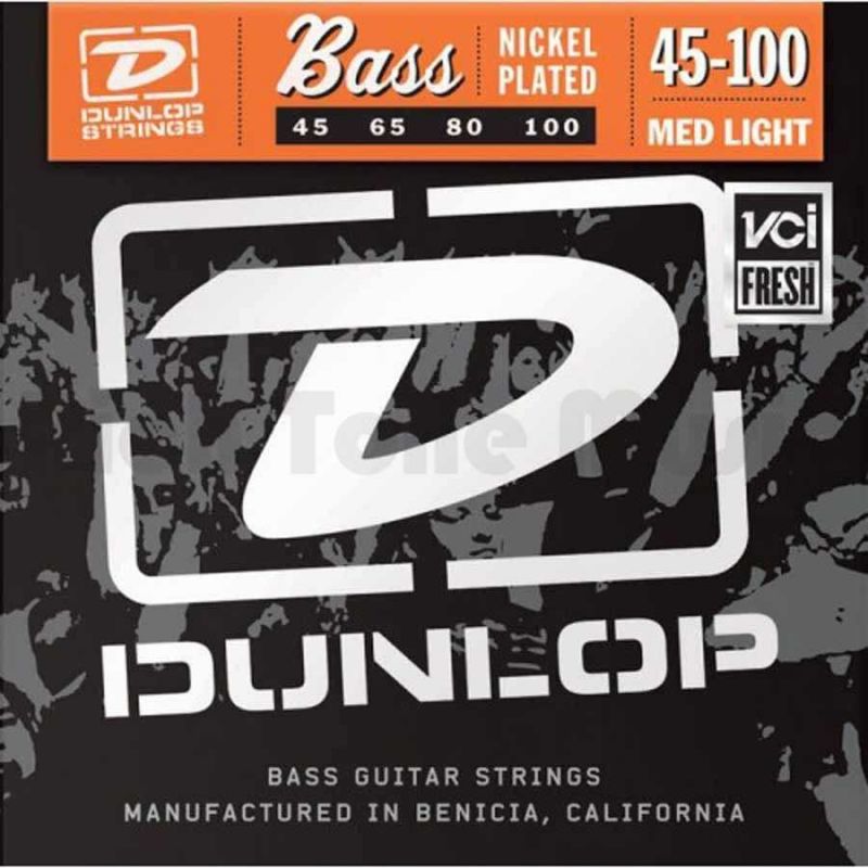 Jim Dunlop DBN45100 4 Telli Bas Gitar Teli (45-100) 1