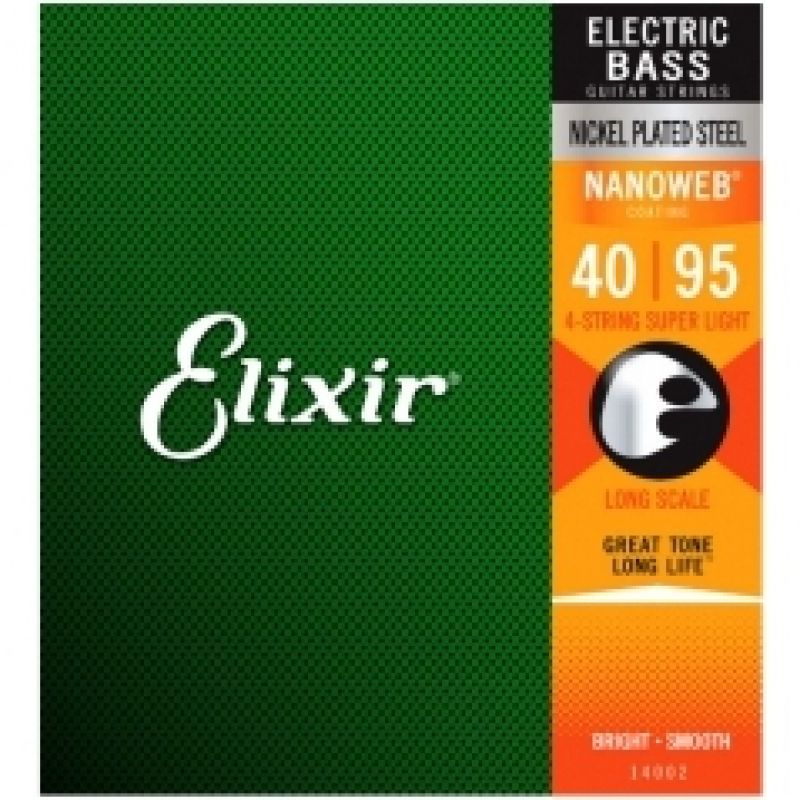 Elixir 14002 Nanoweb Super Light 4 Telli Bas Gitar Teli (40-95) 1