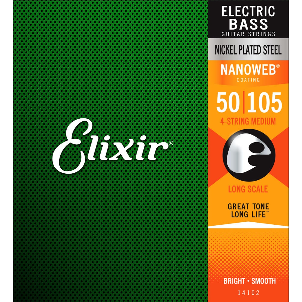 Elixir 14102 Nanoweb Heavy 4 Telli Bas Gitar Teli (50-105) 2