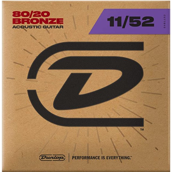 Jim Dunlop DAB1152 Medium-Light 80/20 Bronze Akustik Gitar Teli (11-52) 2