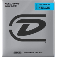 Jim Dunlop DBSBN45125 Super Bright Nickel Wound 5 Telli Bas Gitar Teli (45-125) 2