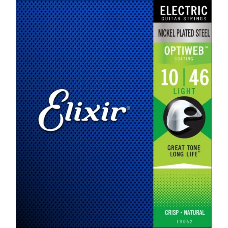 Elixir 19052 Optiweb Light Elektro Gitar Teli (10-46) 1