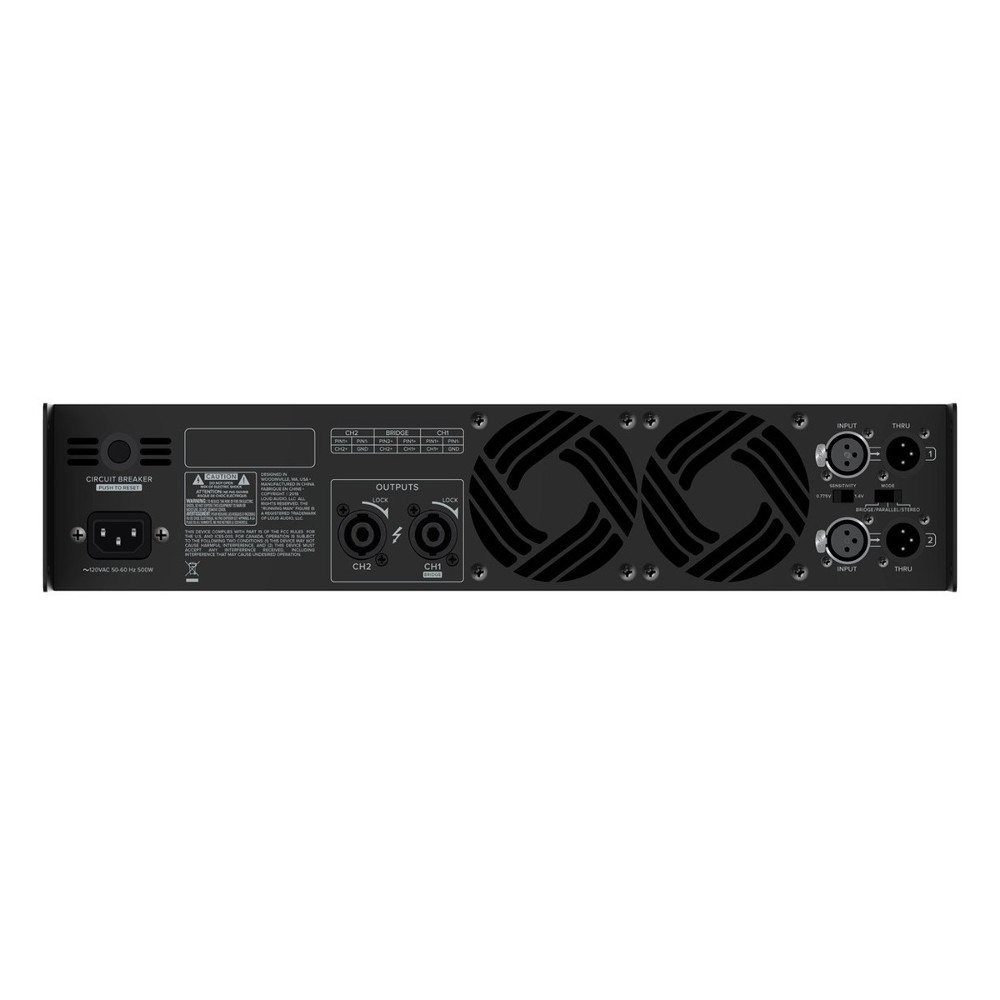 Mackie MX2500 2500W Power Amfi 5