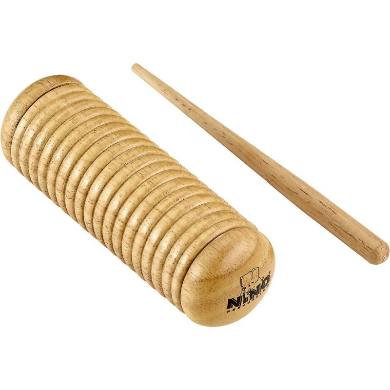 Nino NINO520 Wood Güiro Shaker (Natural) 1
