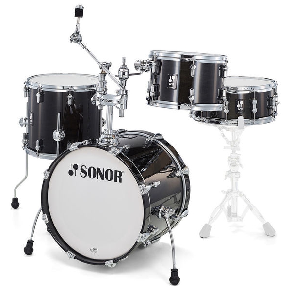 Sonor AQ2 Bop Set Akustik Davul (Transparent Satin Black) 3