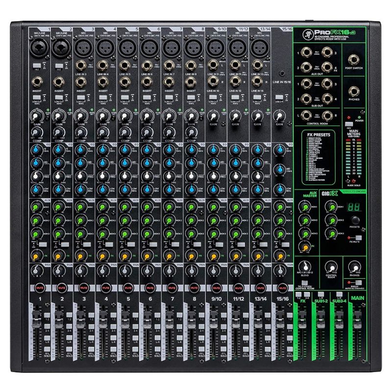 Mackie PROFX16 V3 16-Kanal 4-Bus Profesyonel Efektli Mikser 1