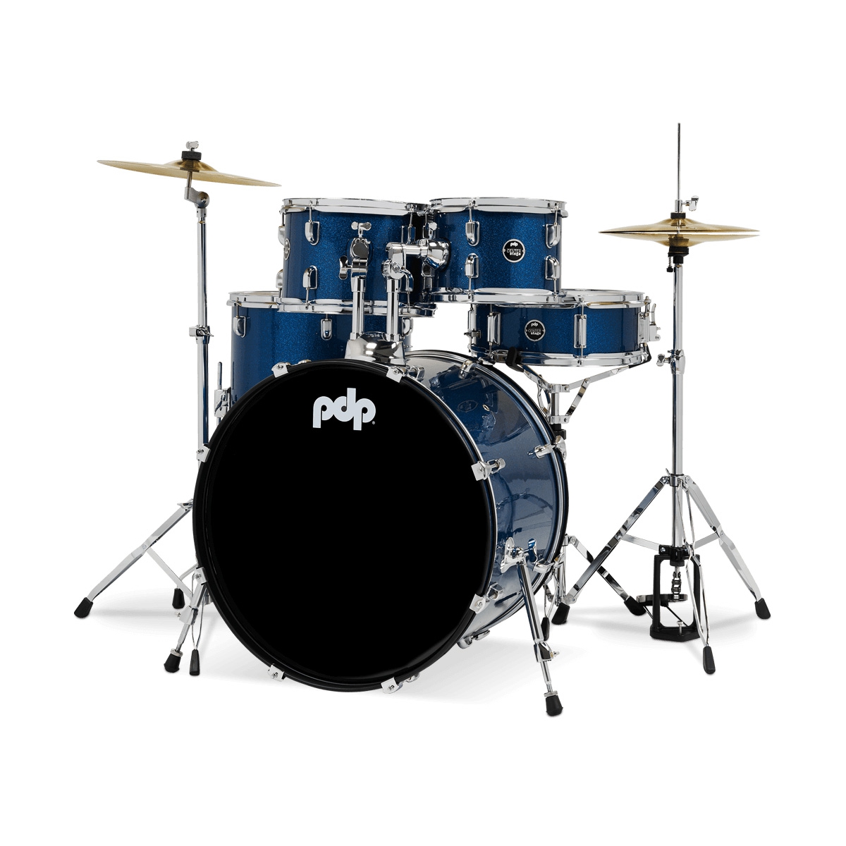 PDP Drums Centerstage 22'' 5-Parça Akustik Davul Seti (Royal Blue Sparkle) 4