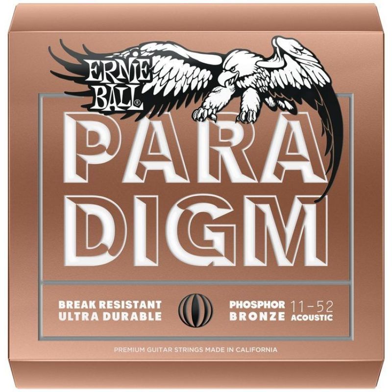 ERNIE BALL P02078 Paradigm Light Fosfor Bronz 11-52 Akustik Gitar Tel Seti 1