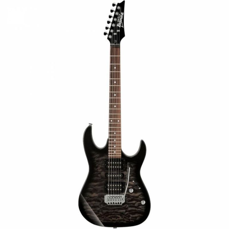 Ibanez GRX70QA-TKS Transparent Black Sunburst Elektro Gitar 1