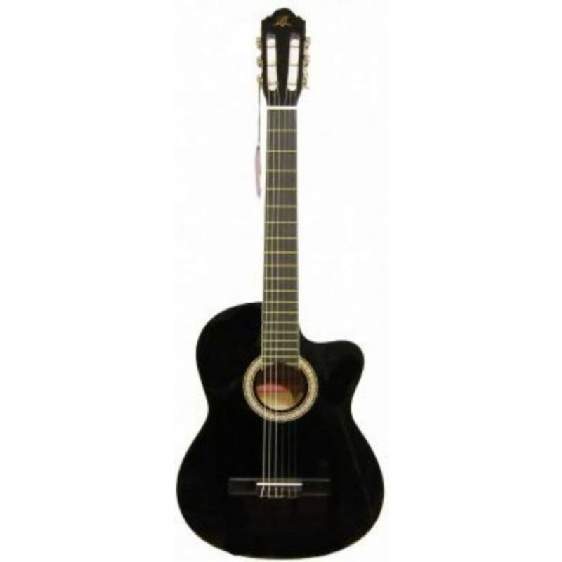 Barcelona LC 3900 CEQ BK Elektro Klasik Gitar 1