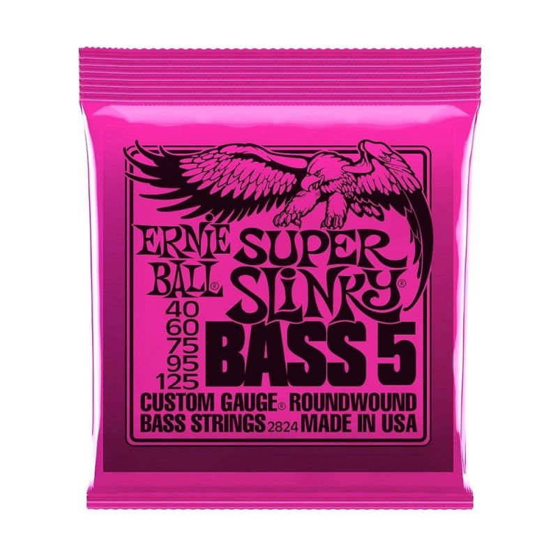 Ernie Ball P02824 Super Slinky Nickel 40-125 (5 Telli) Bas Gitar Teli 2