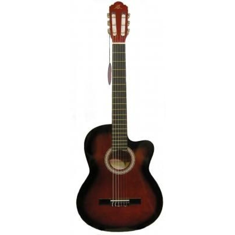 Barcelona LC 3900 CRDS Cutaway Kırmızı Sunburst Klasik Gitar 2