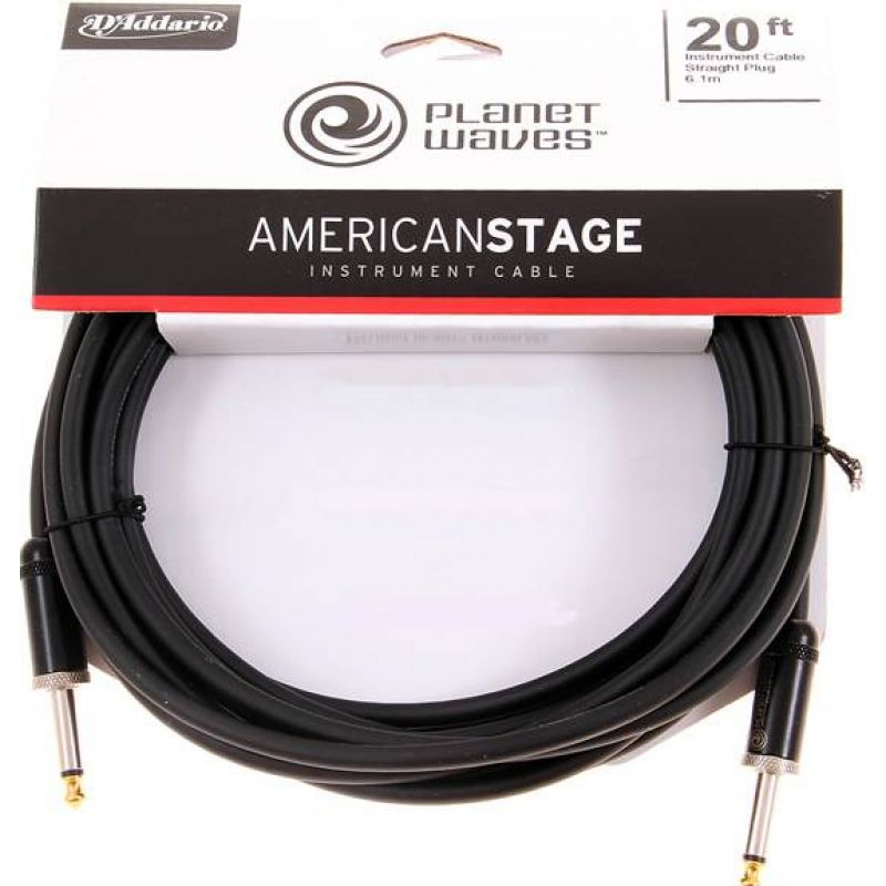 Planet Waves PW-AMSG-20 American Stage 6 Metre Enstrüman Kablosu (6,1 mt) 1