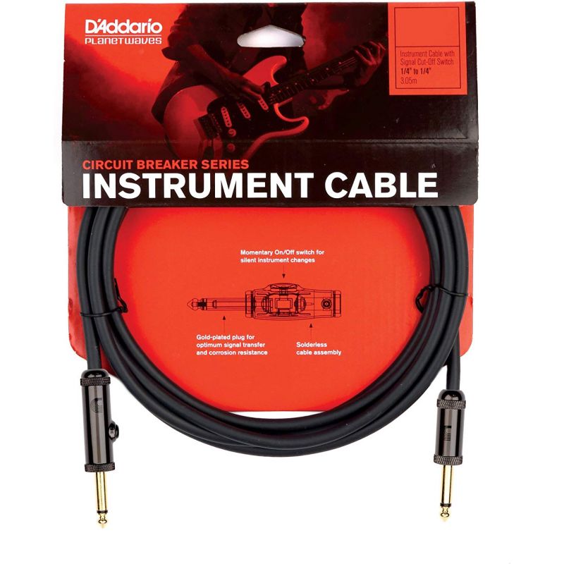 Planet Waves PW-AG-20 Momentary 6 Metre Devre Kesicili Enstrüman Kablosu (6,10 mt) 1