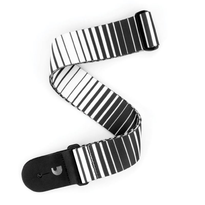 Planet Waves Optical Stripes Art P20S1508 Beyaz Gitar Askısı 1
