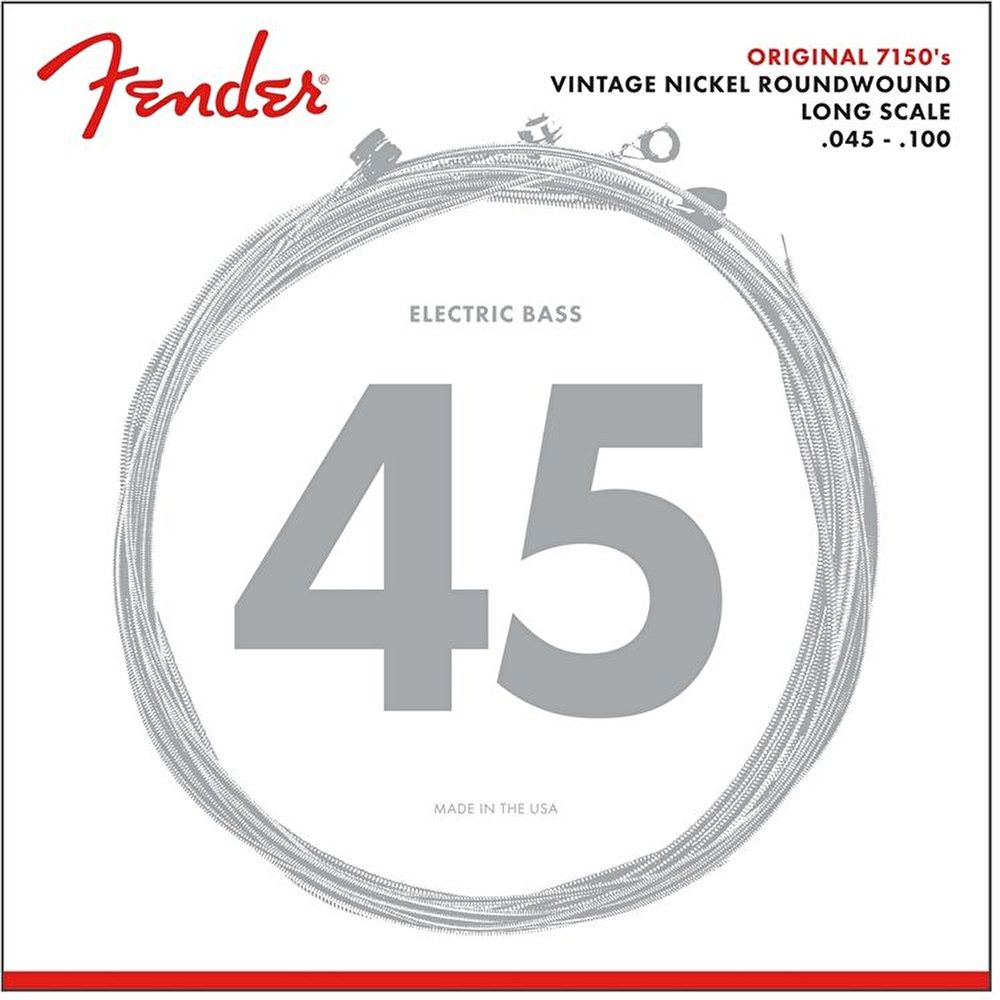 Fender Original 7150 Pure Nickel Roundwound Long Scale 7150ML .045-.100 Bas Gitar Teli 2