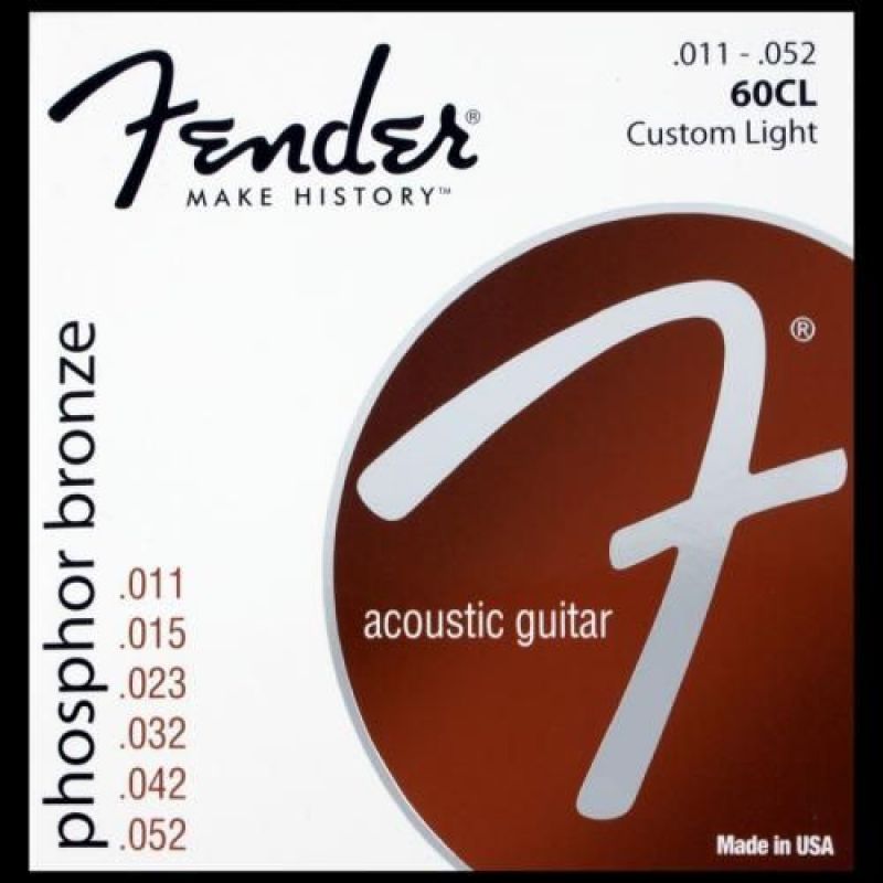 Fender Phosphor Bronze Acoustic Ball End 60CL .011-.052 Akustik Gitar Teli 1