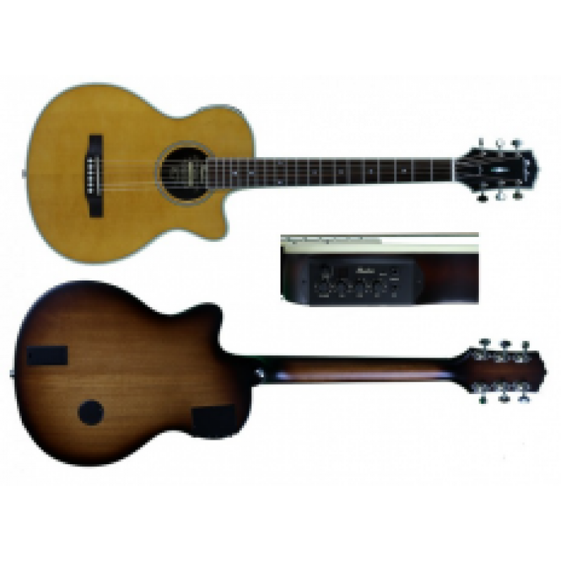 Shadow JM-CA44 Nat Thin Kasa Elektro Akustik Gitar 1
