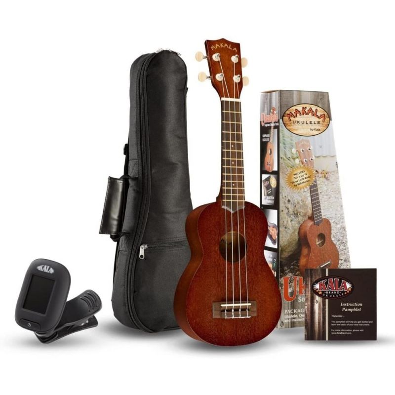 Kala MK-S/PACK Makala Soprano Ukulele Seti (Natural) 1