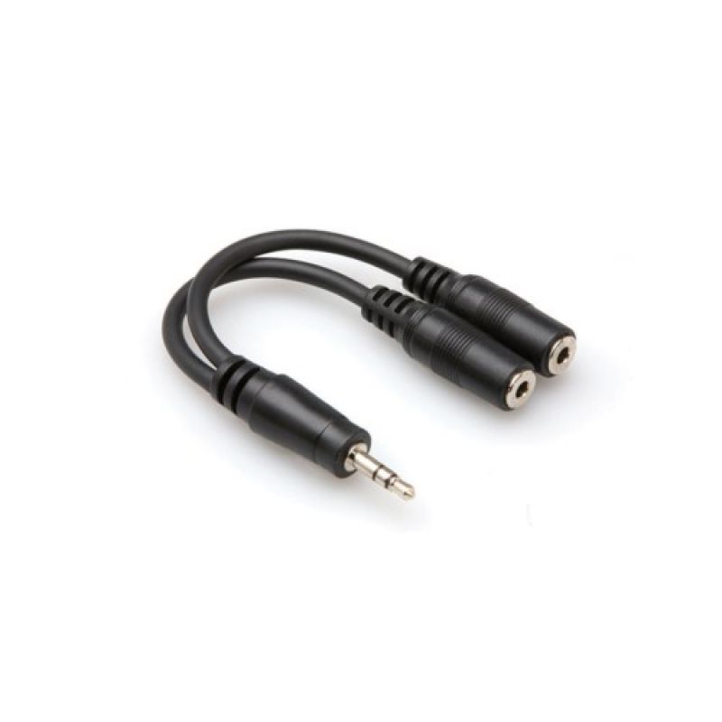 HOSA 3.5 mm. TRS (M)  Dual 3.5 mm. TRS (F) Y-kablo 1