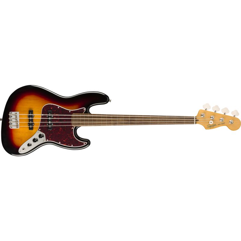 Squier Classic Vibe 60s Jazz Bass Laurel Klavye 3-Color Sunburst Bas Gitar 1
