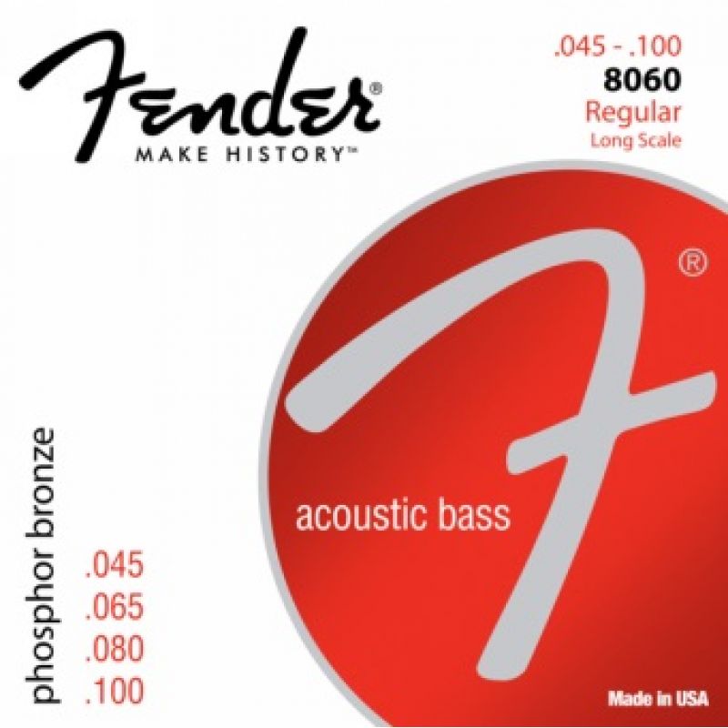 Fender 8060 Phosphor Bronze Long Scale .45-.100 Akustik Bas Gitar Teli 1