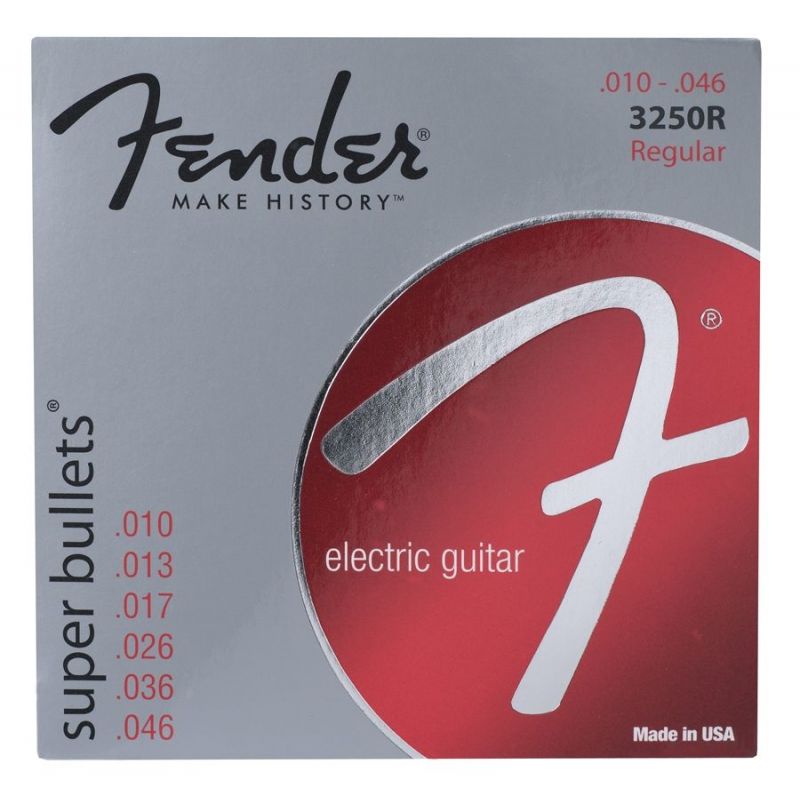 Fender Super Bullet Strings Nickel Plated Steel Bullet End 3250R .010-.046 Elektro Gitar Teli 1