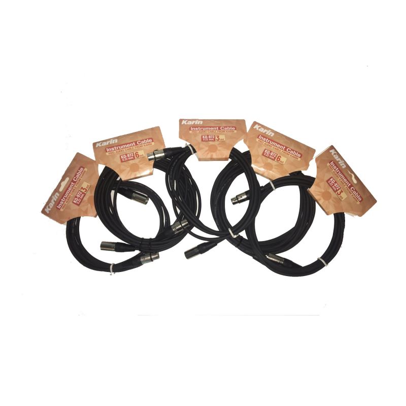 Karin KO9723M - 3 Metre XLR to XLR Enstruman Kablosu 1