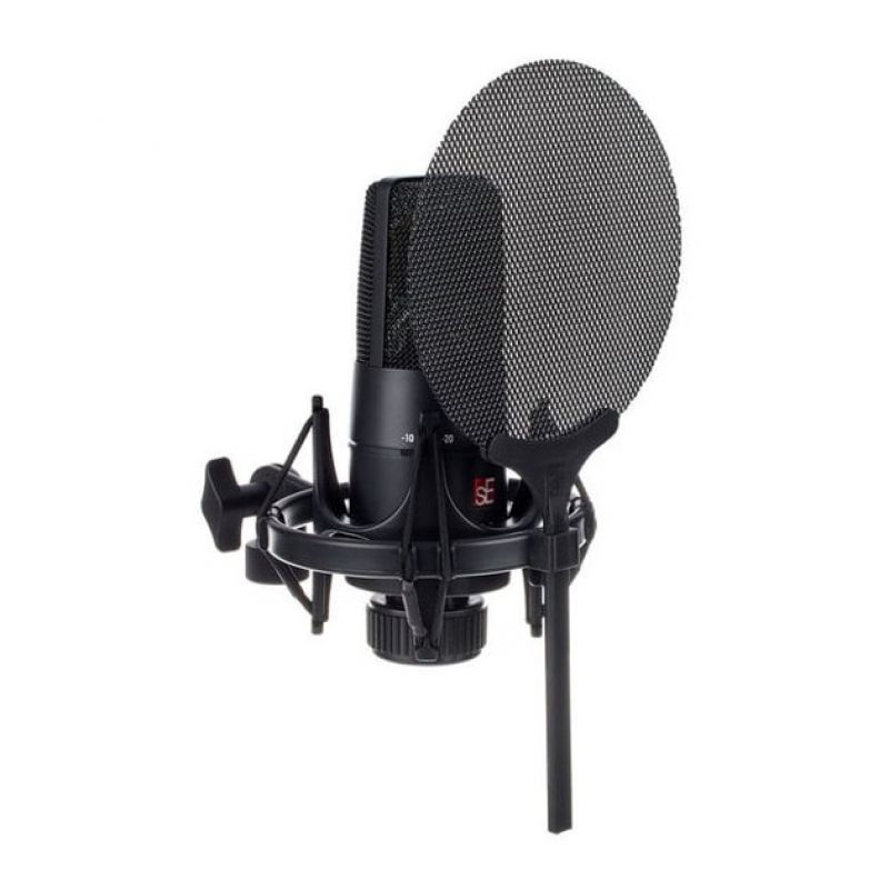 sE Electronics X1S Vocal Pack Condenser Mikrofon  Shockmount ve Popfiltre  Paketi 1