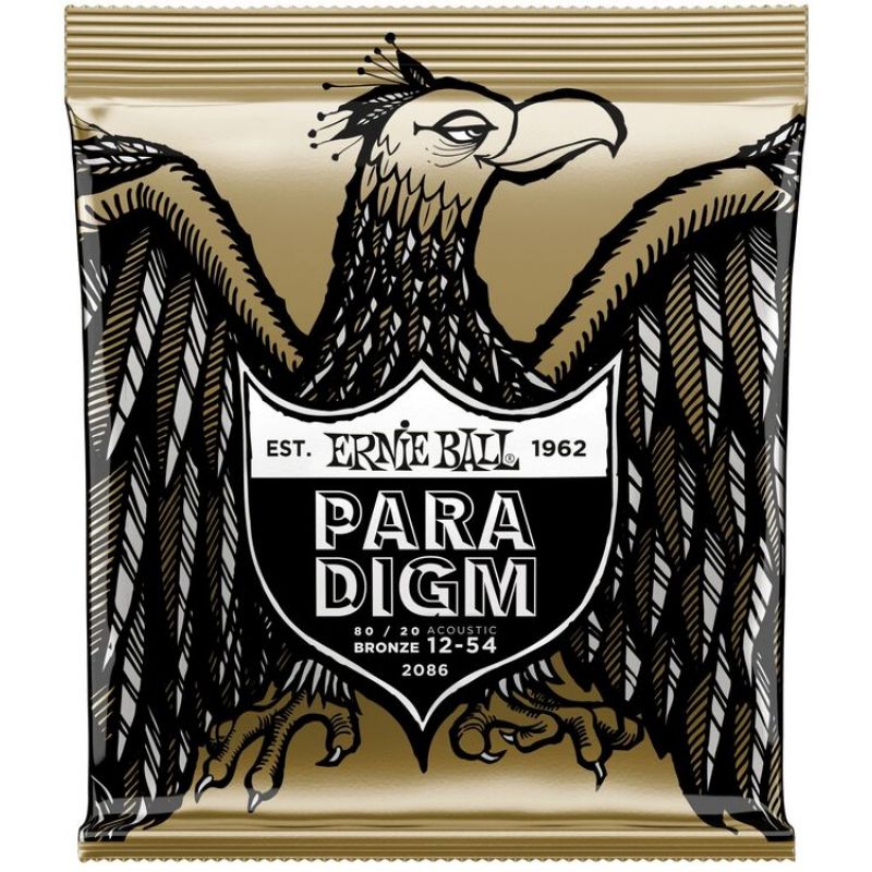 ERNIE BALL P02086 Paradigm Medium Light 80/20 Bronz 12-54 Akustik Gitar Tel Seti 2