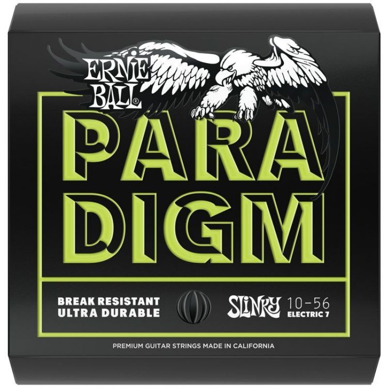 ERNIE BALL P02028 Paradigm 7 telli Regular Slinky 10-56 Elektro Gitar Tel Seti 1