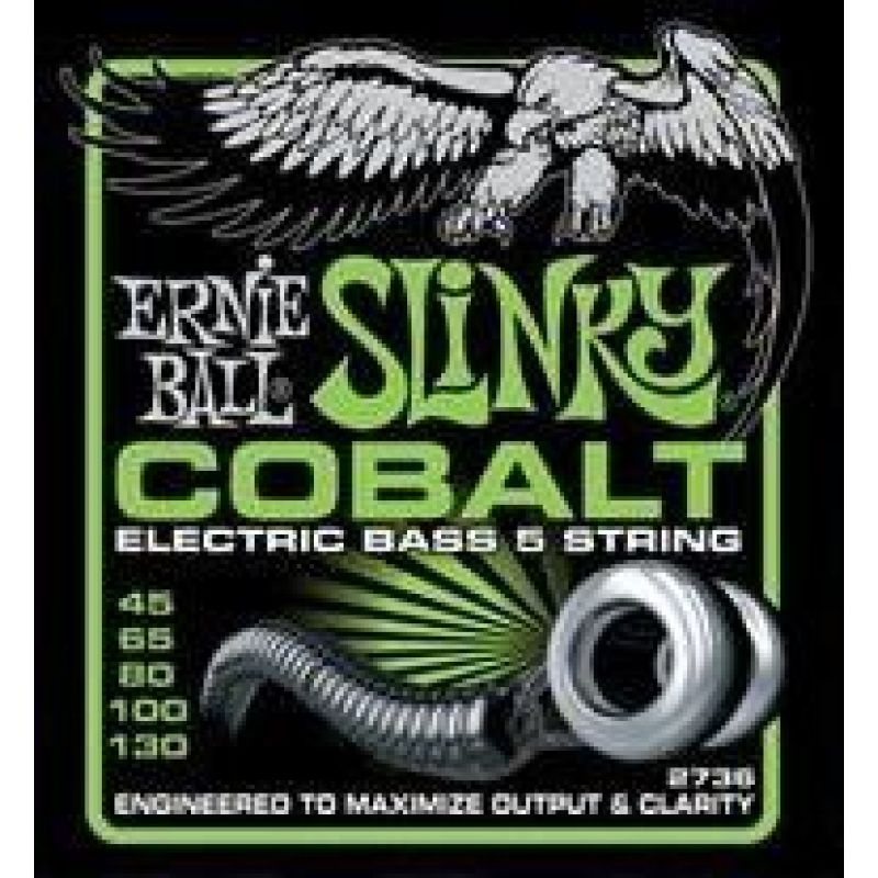 Ernie Ball P02736 45-130 Cobalt Bas Gitar Teli (5) 1