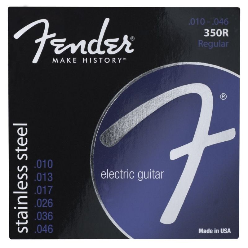 Fender Stainless 350s Stainless Steel Ball End 350R .010-.046 Elektro Gitar Teli 1