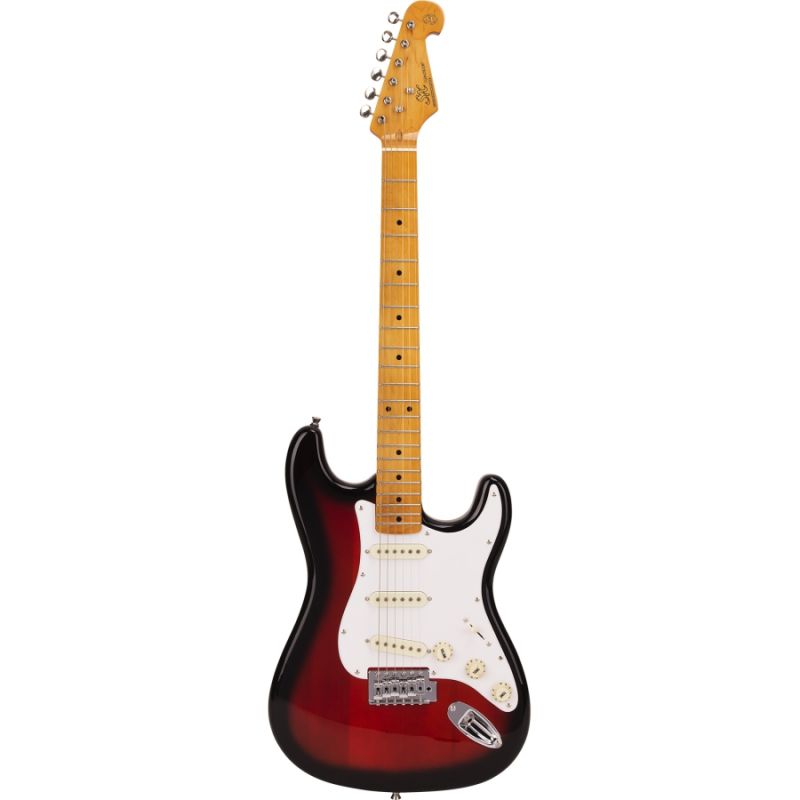 SX Stratocaster Elektro Gitar (2-Tone Sunburst) 1