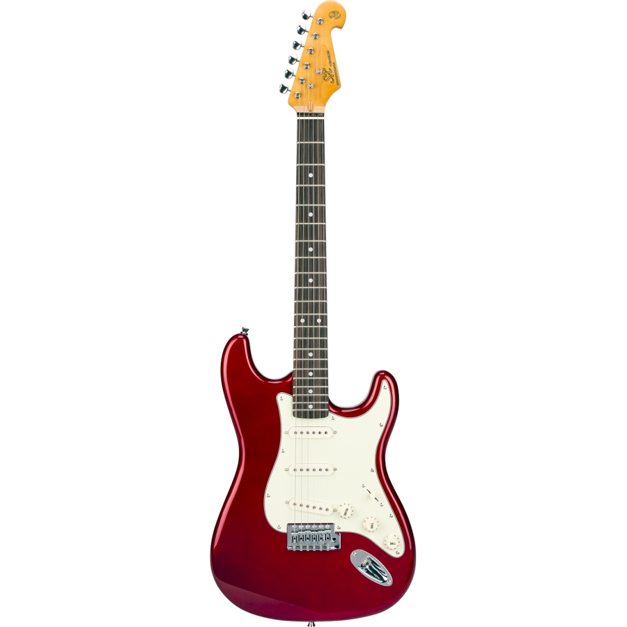 SX Stratocaster Elektro Gitar (Candy Apple Red) 2