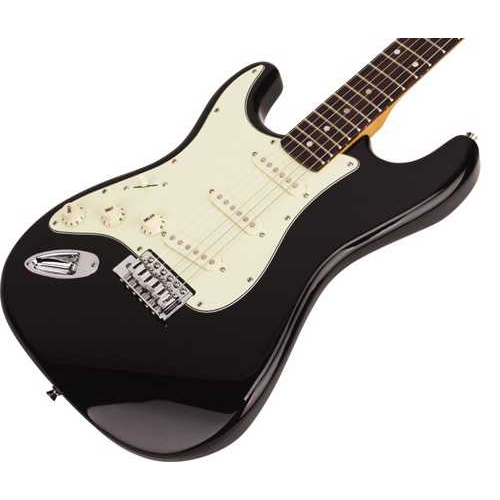 SX Stratocaster Solak Elektro Gitar (Sİyah) 3